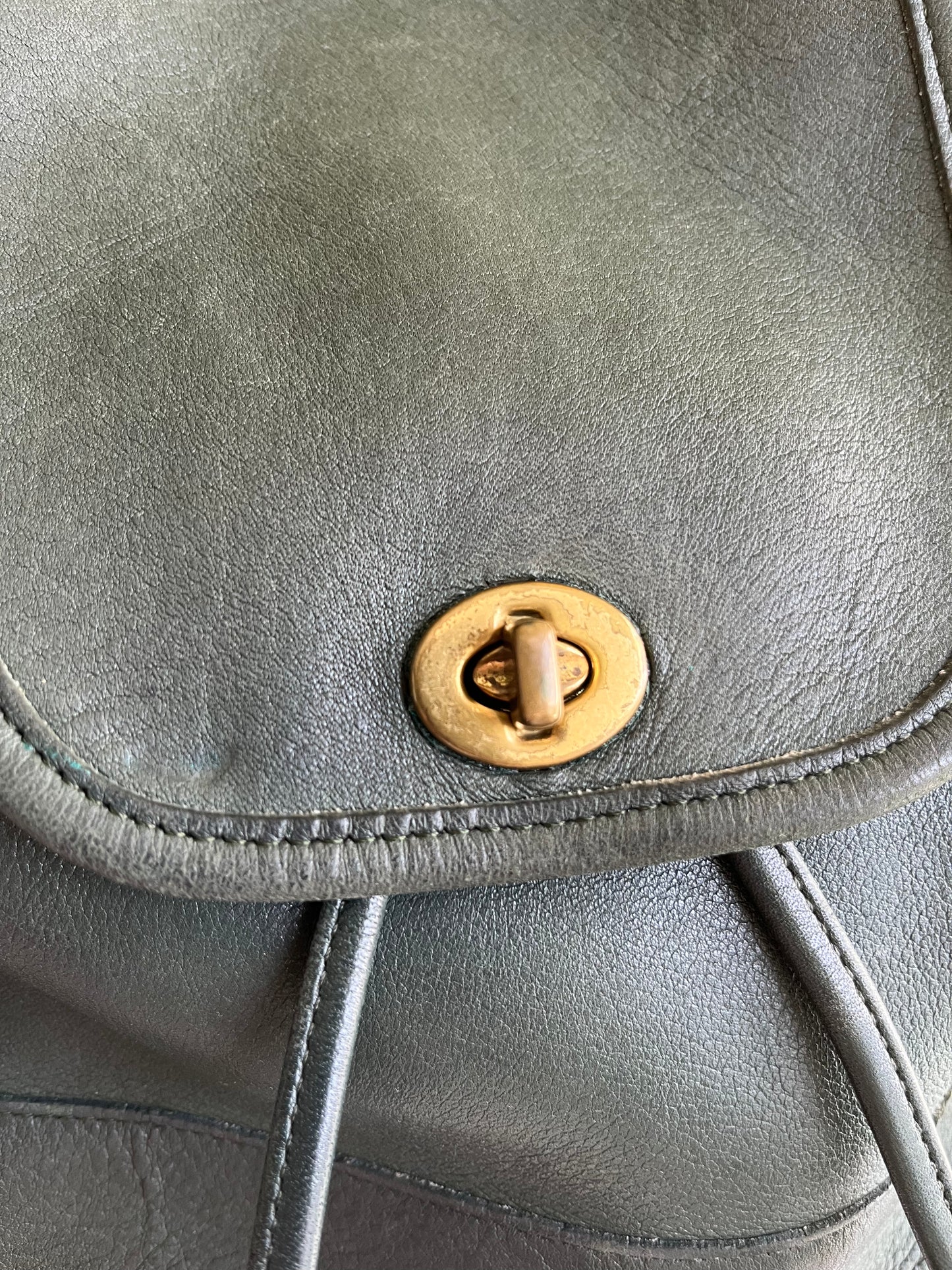Vintage Coach Green Daypack