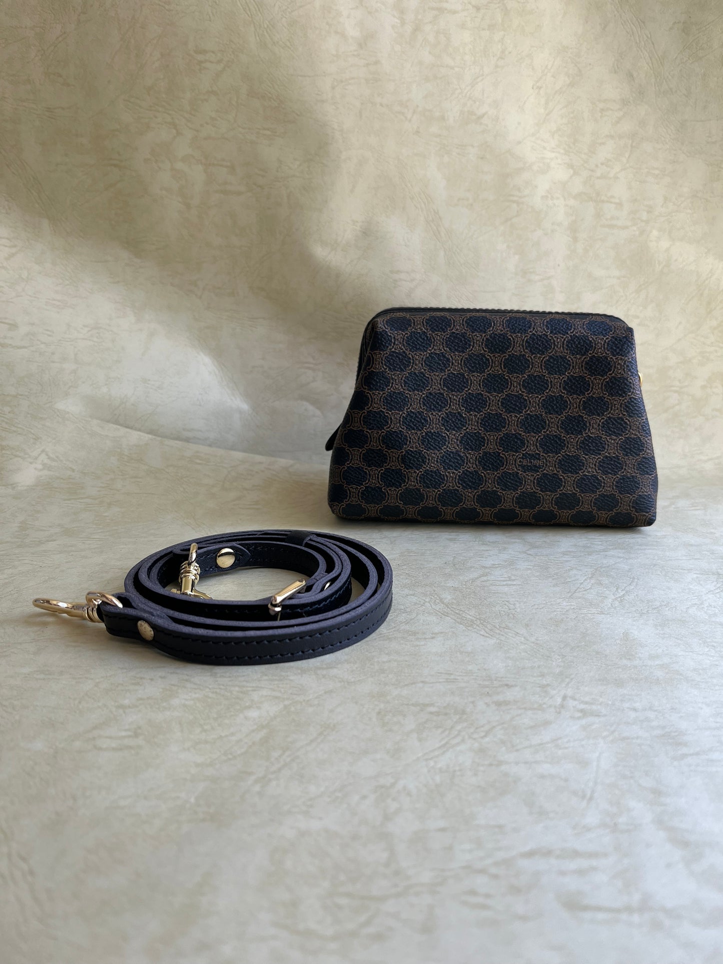 Vintage Celine Pouch Bag (Black, size:s)