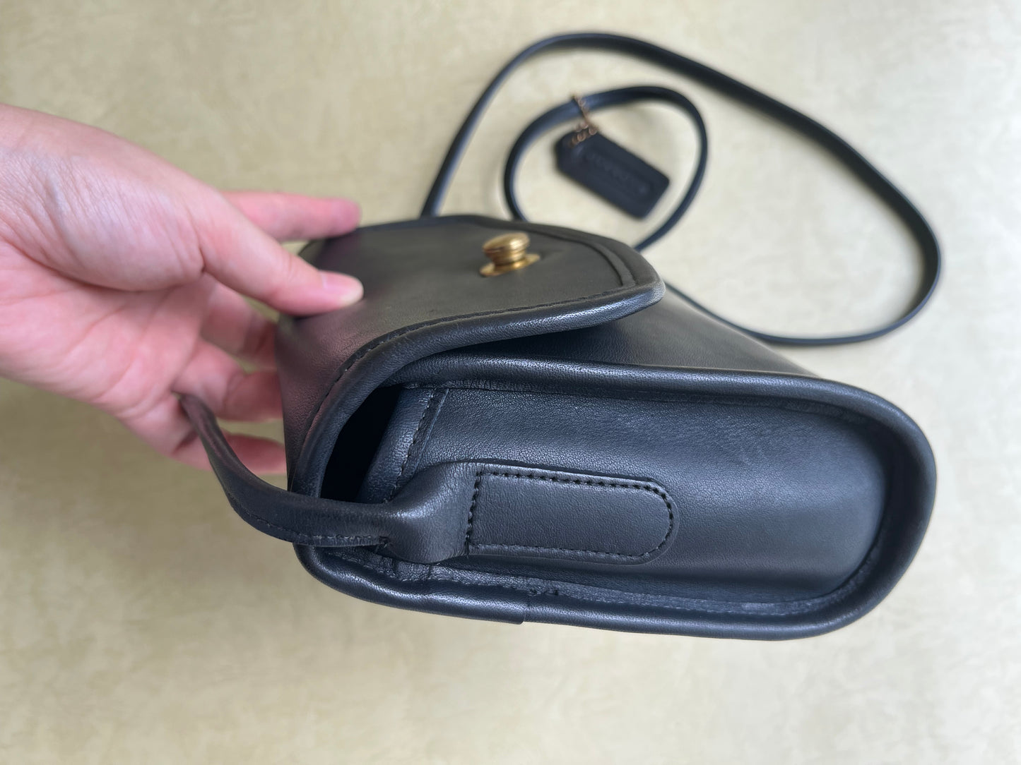Vintage Coach Black Crossbody Bag