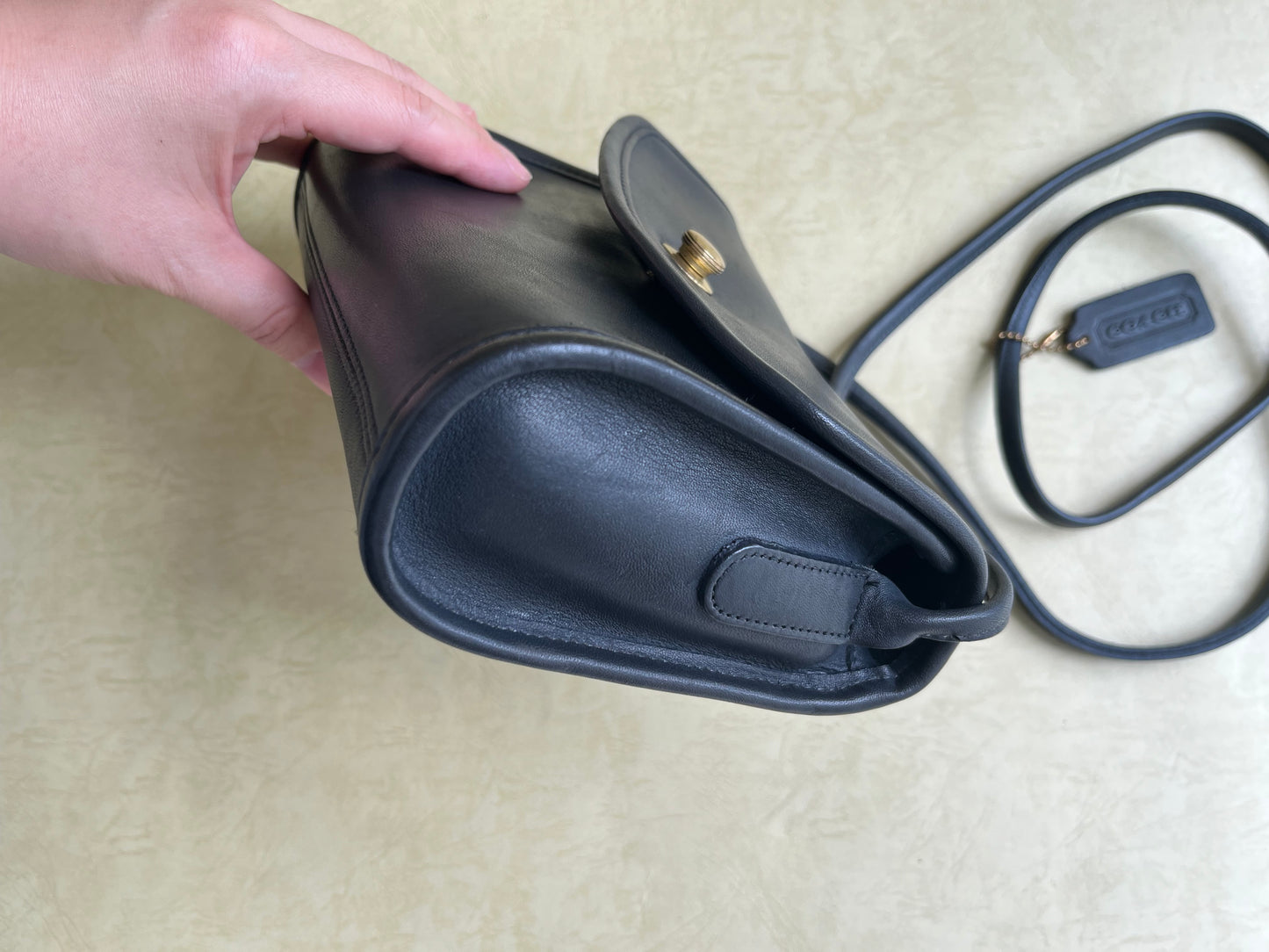 Vintage Coach Black Crossbody Bag