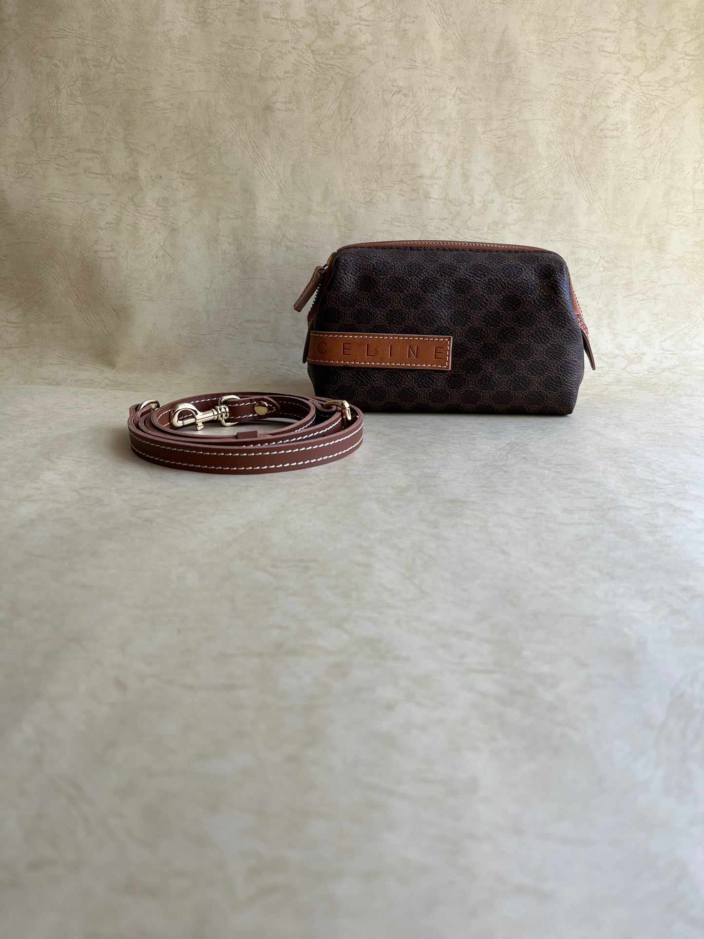 Vintage Celine Pouch, S(Brown)