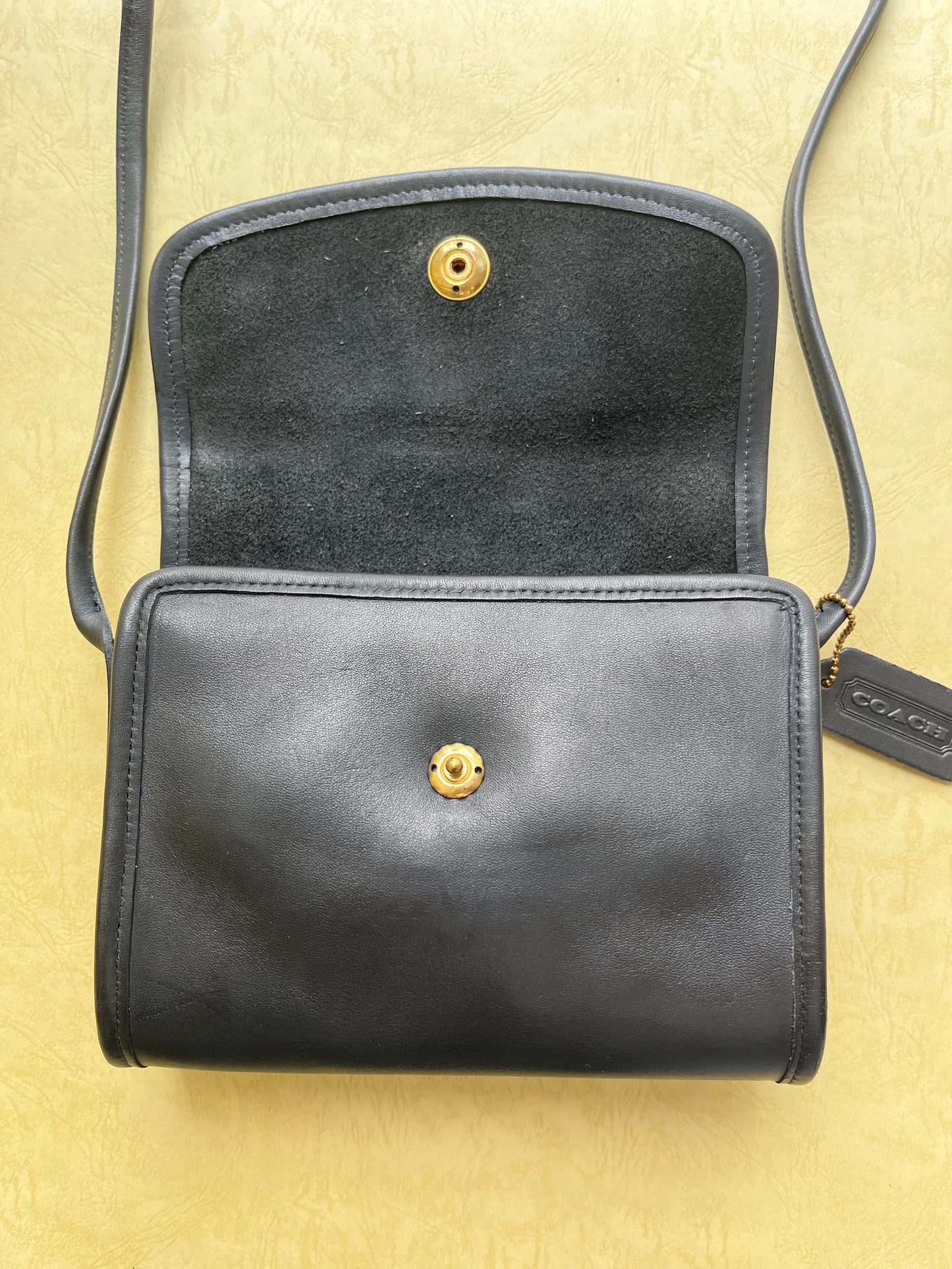 Vintage Coach Black Crossbody Bag