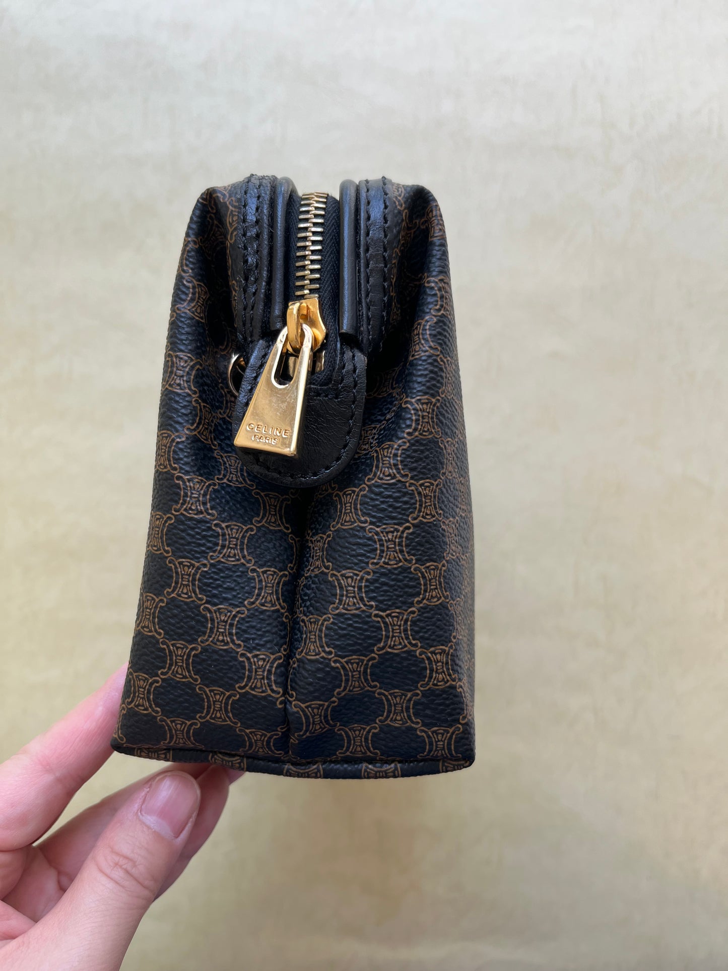 Vintage Celine Pouch (black, size: M)