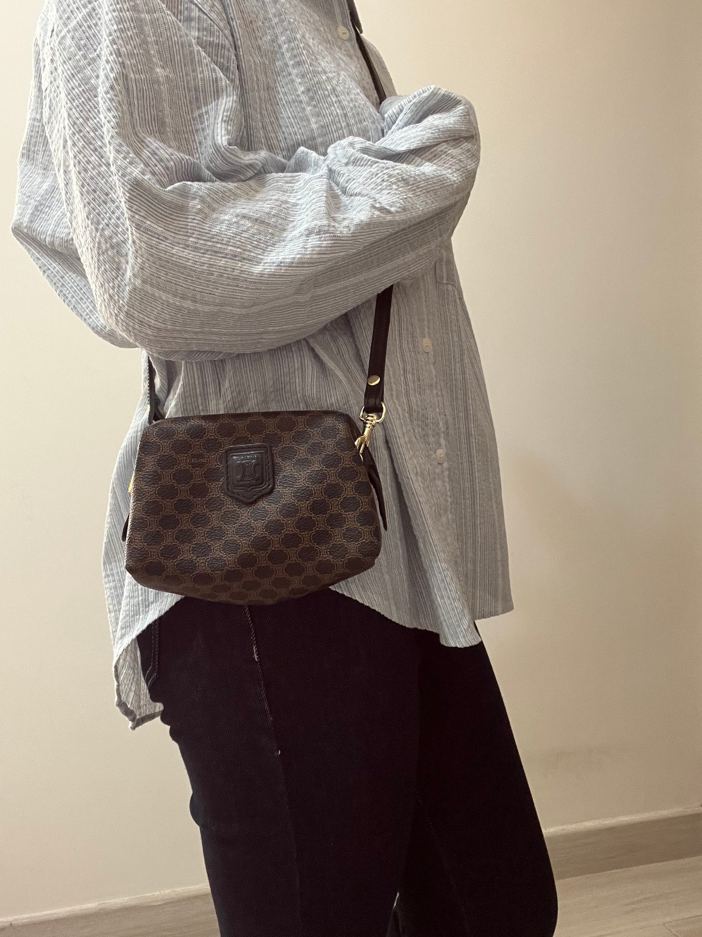 Vintage Celine Pouch(Blk, size:s)