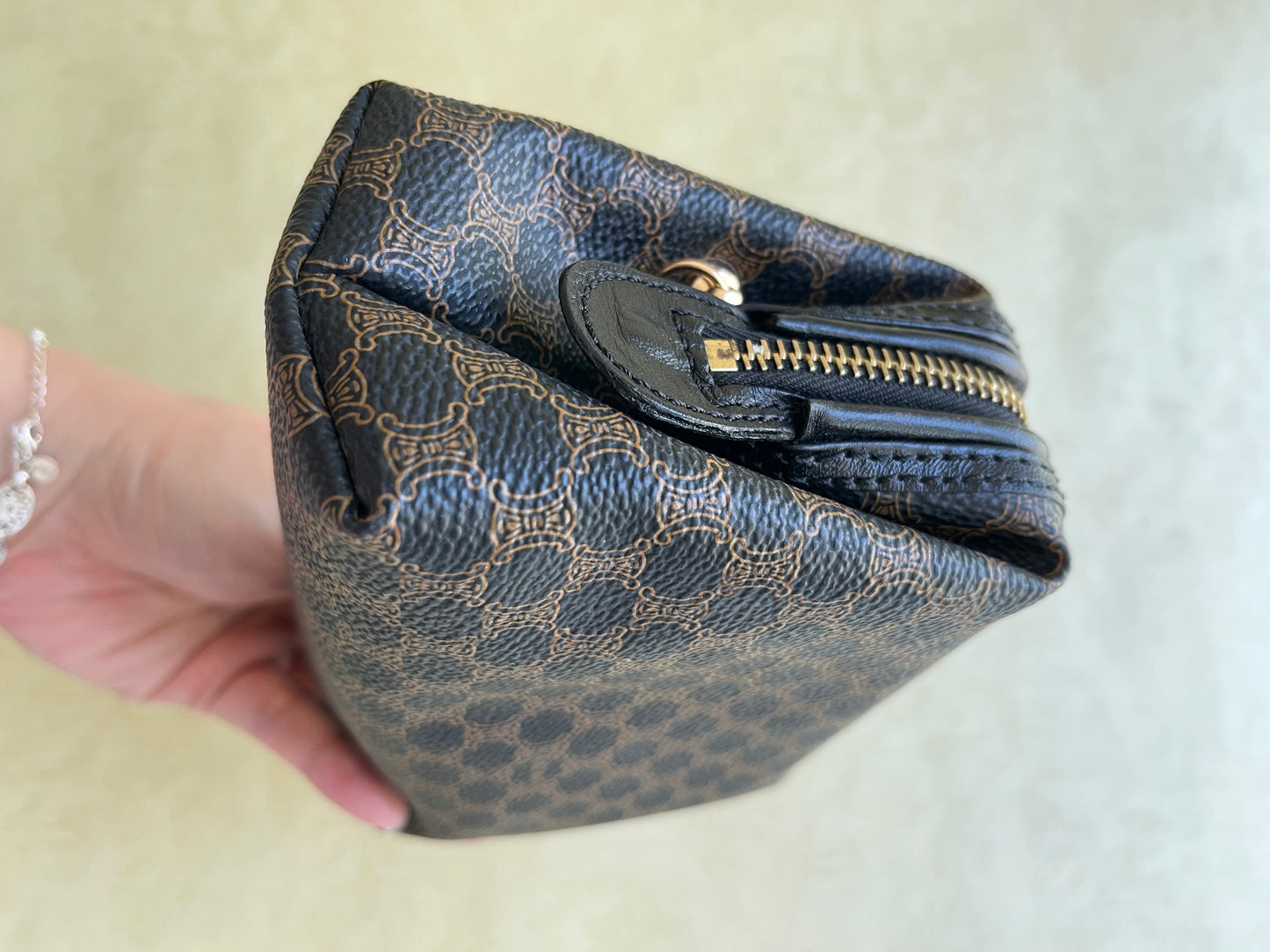 Vintage Celine Pouch Bag (Black, size:s)
