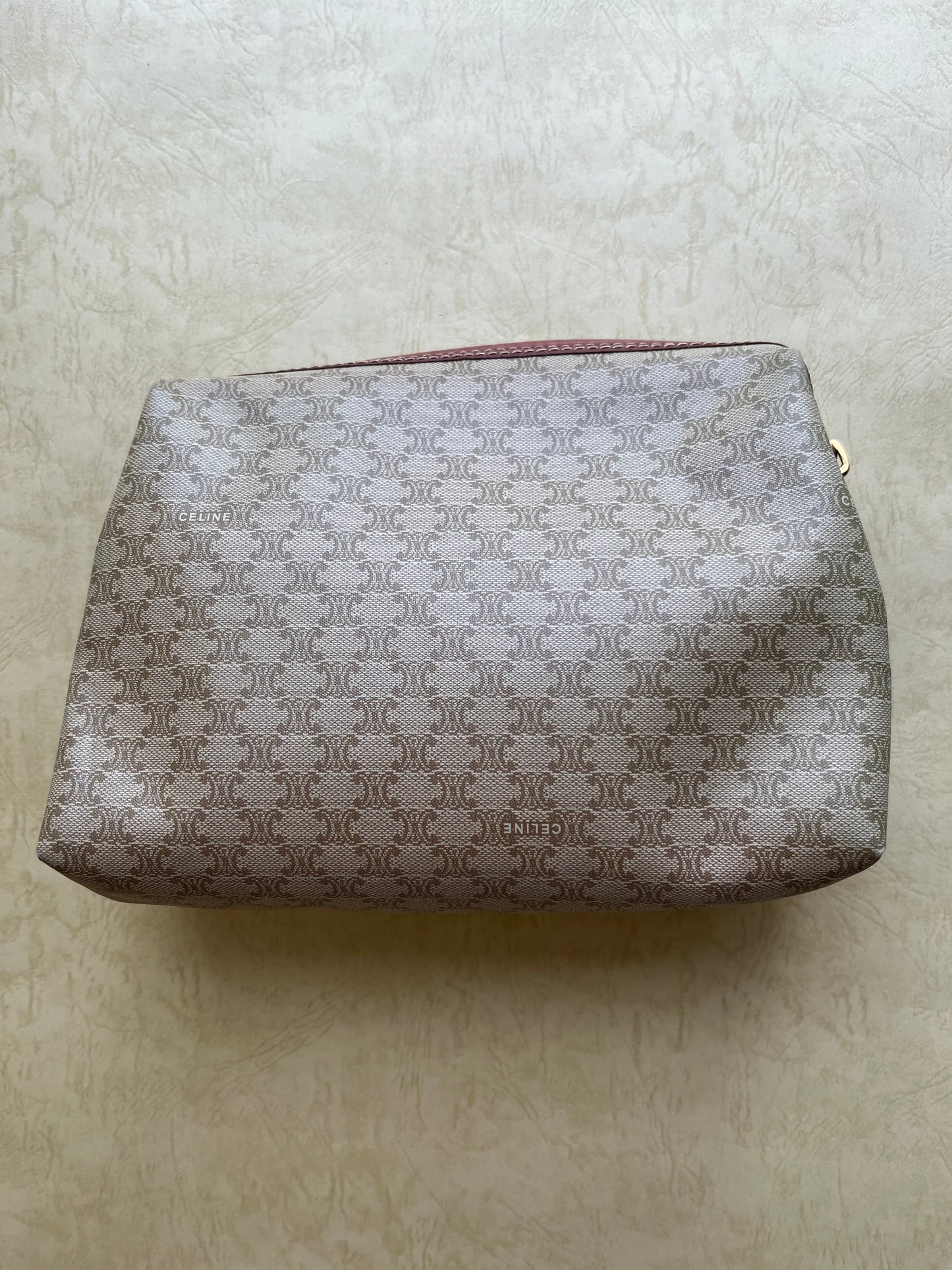 Vintage Celine Pouch (Yellow, size: M)