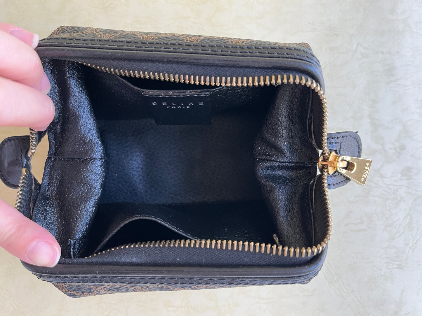 Vintage Celine Pouch Bag (Black, size:s)