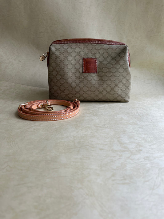 Vintage Celine Pouch (Yellow, size: M)