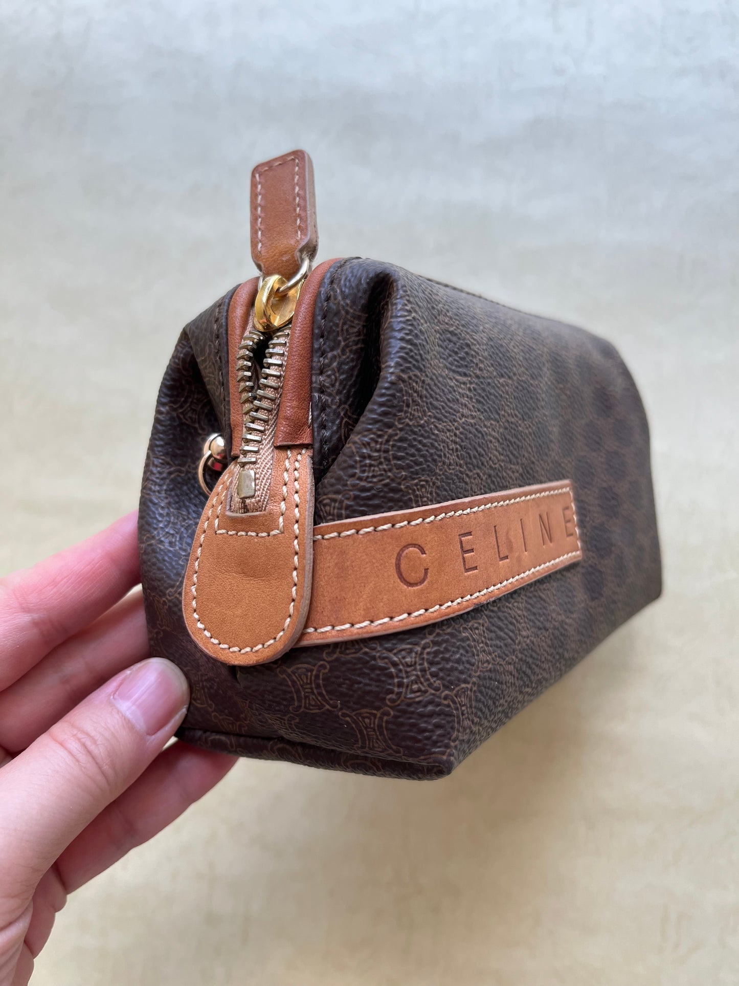 Vintage Celine Pouch, S(Brown)