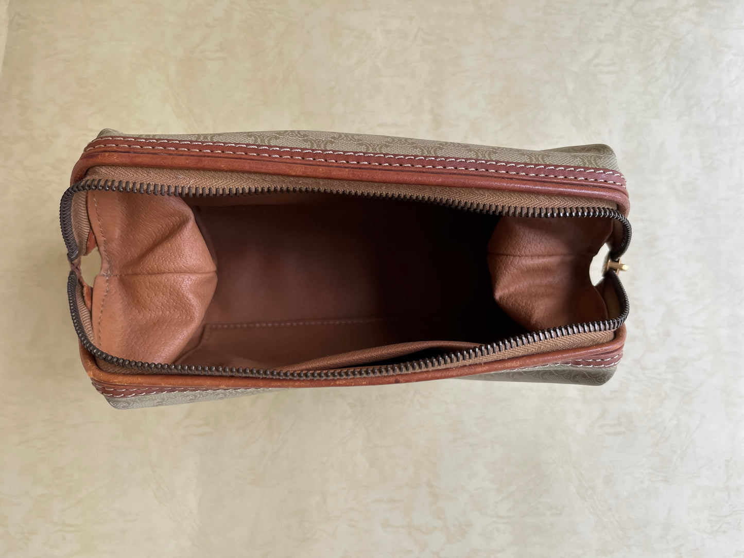 Vintage Celine Pouch (Yellow, size: M)