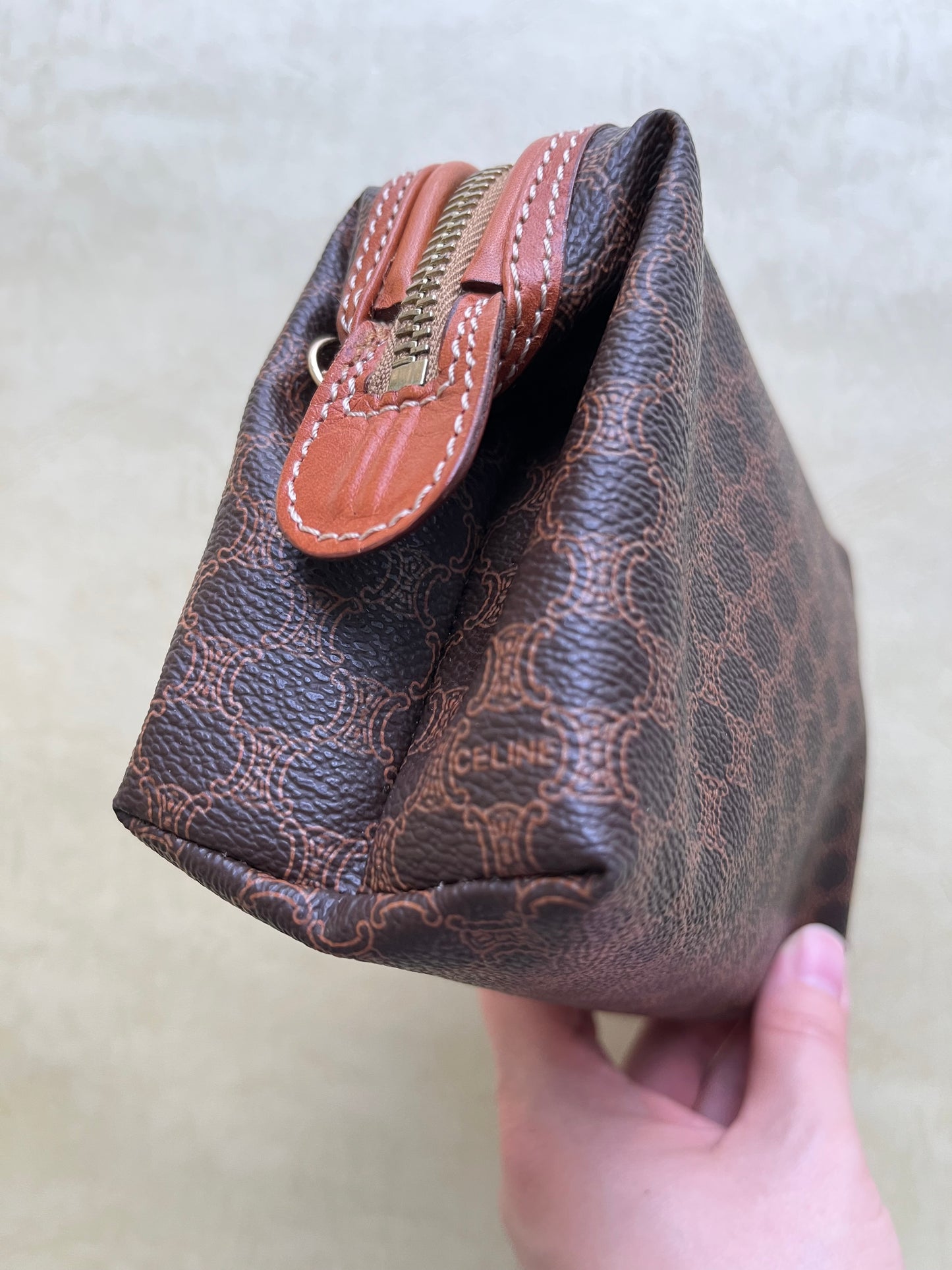 Vintage Celine Pouch, S(Brown)