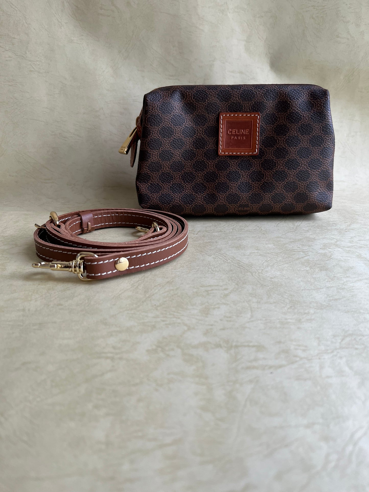 Vintage Celine Pouch, S(Brown)