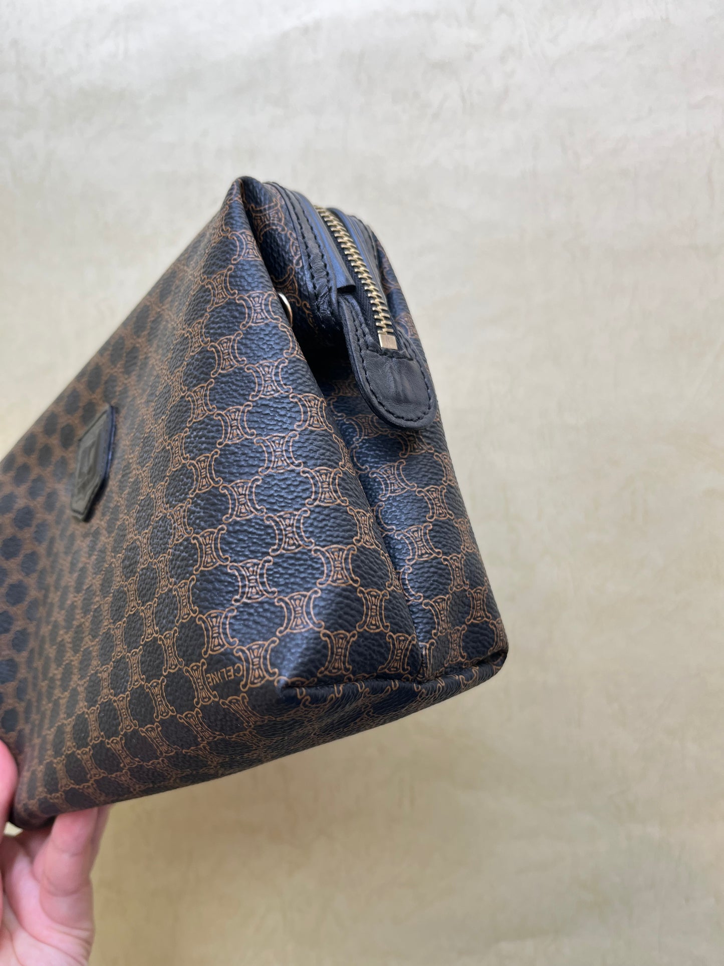 Vintage Celine Pouch (black, size: M)