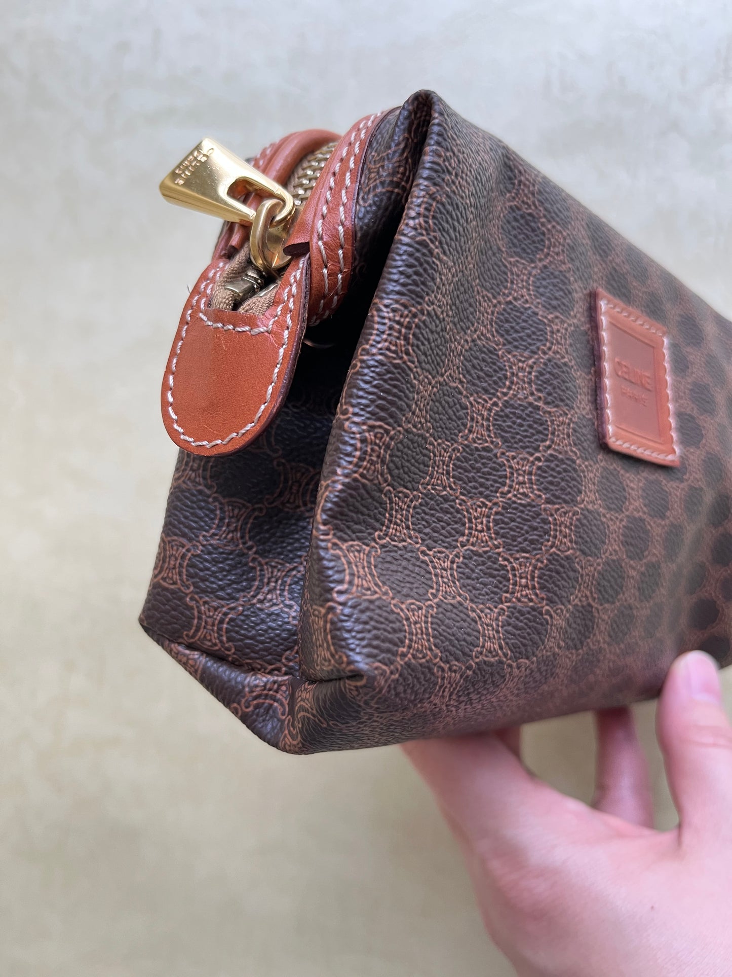 Vintage Celine Pouch, S(Brown)