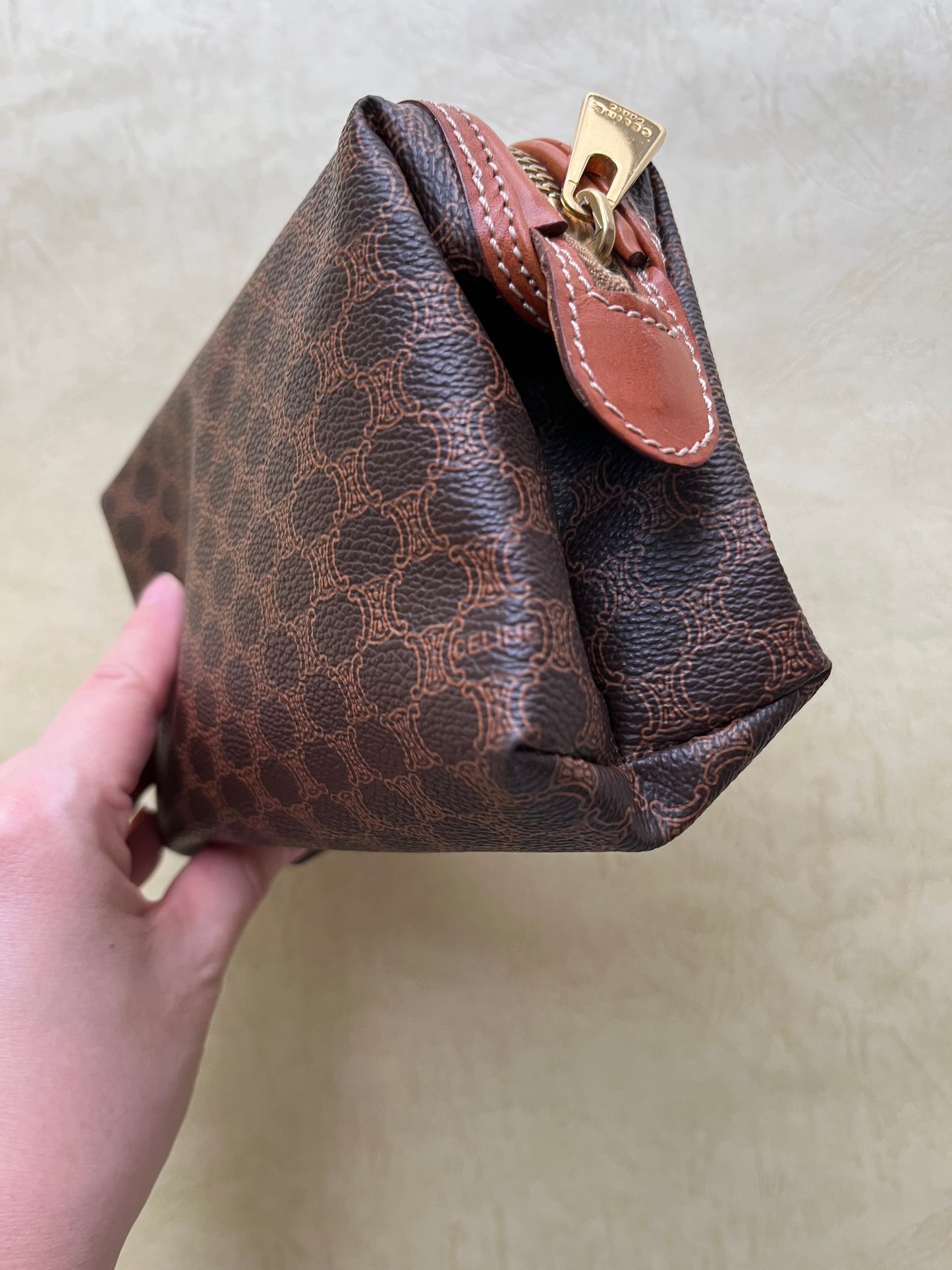 Vintage Celine Pouch, S(Brown)