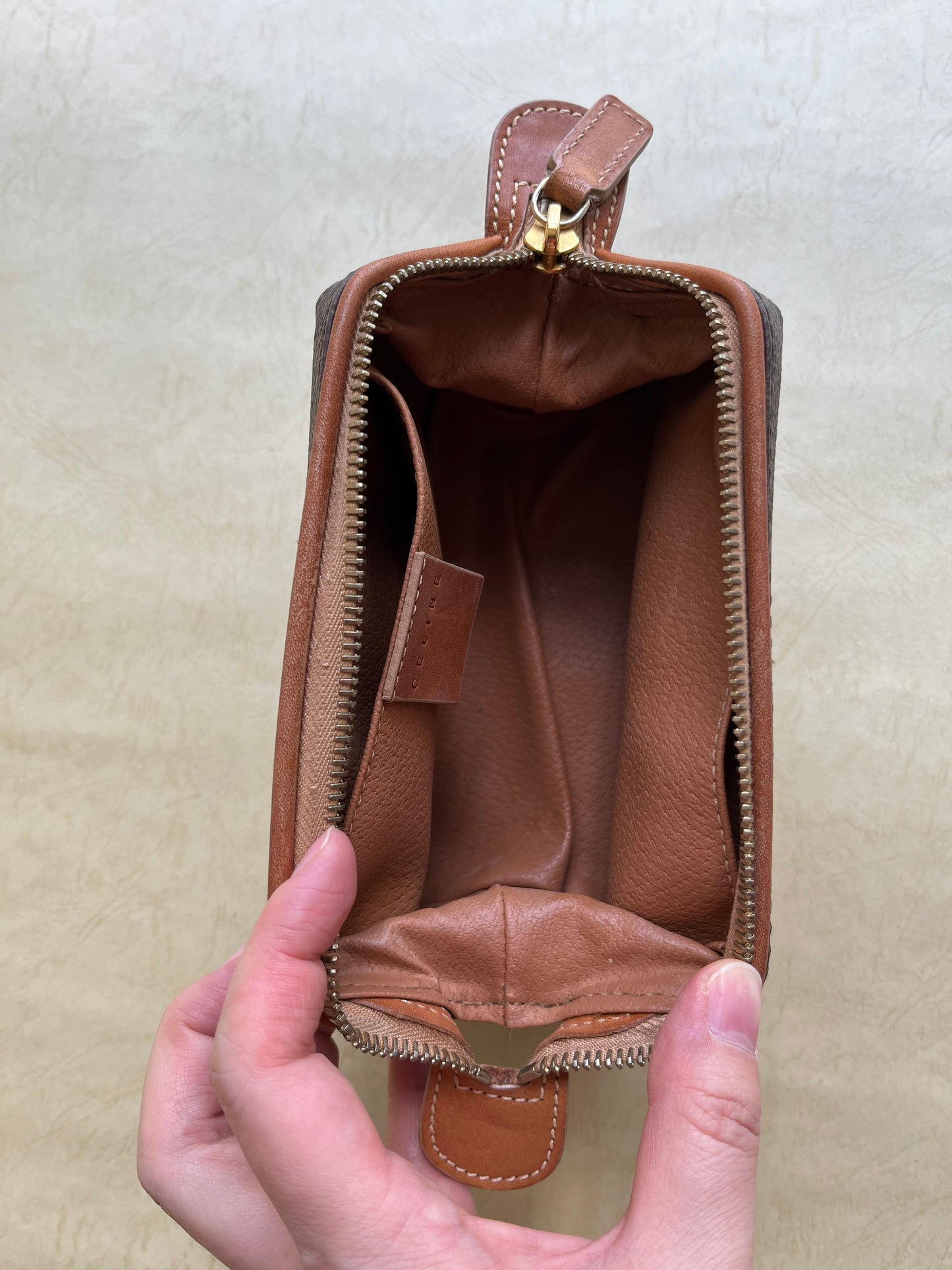 Vintage Celine Pouch, S(Brown)