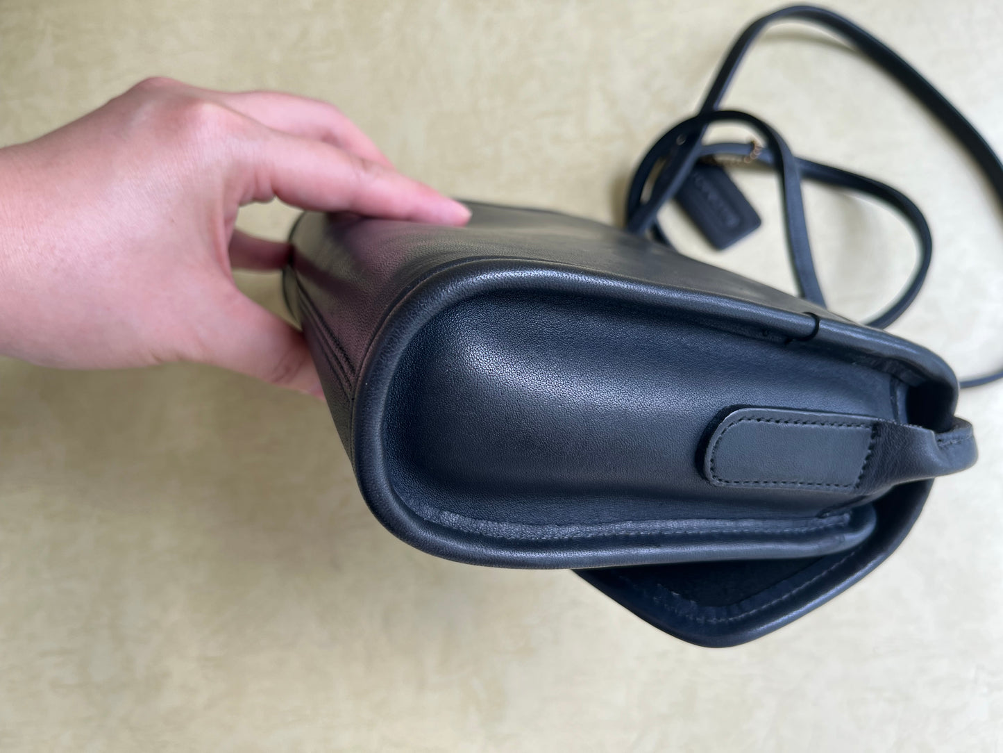 Vintage Coach Black Crossbody Bag