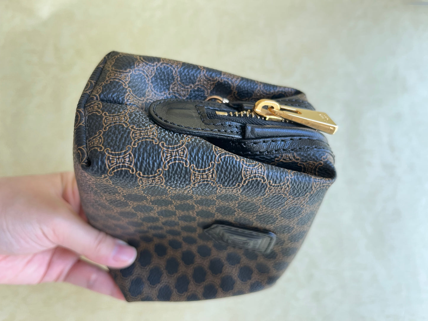 Vintage Celine Pouch Bag (Black, size:s)