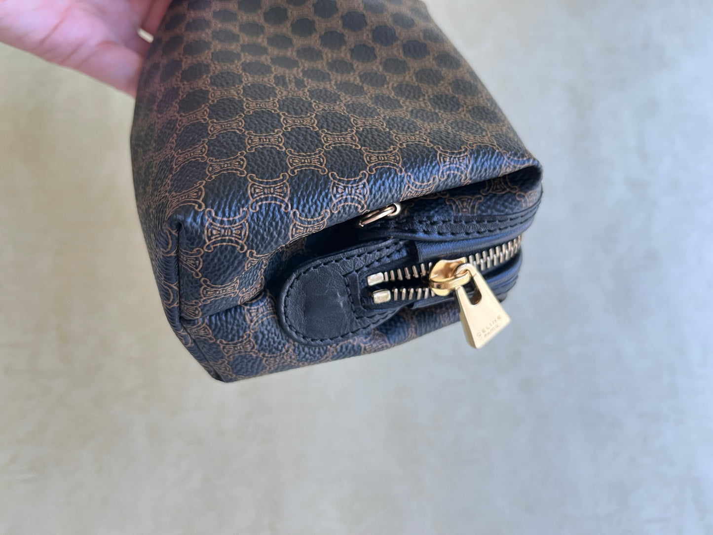 Vintage Celine Pouch Bag (Black, size:s)