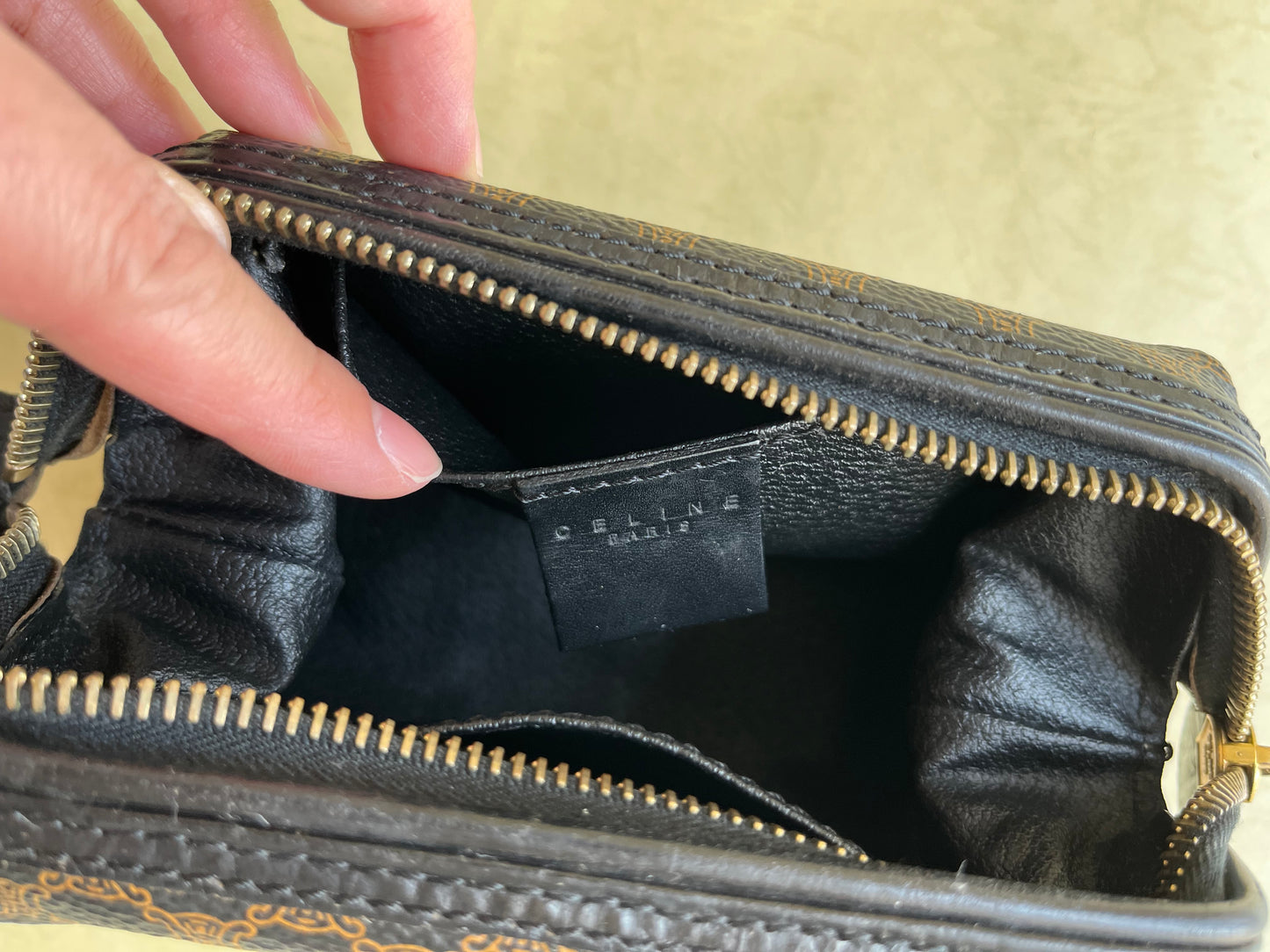 Vintage Celine Pouch(Blk, size:s)